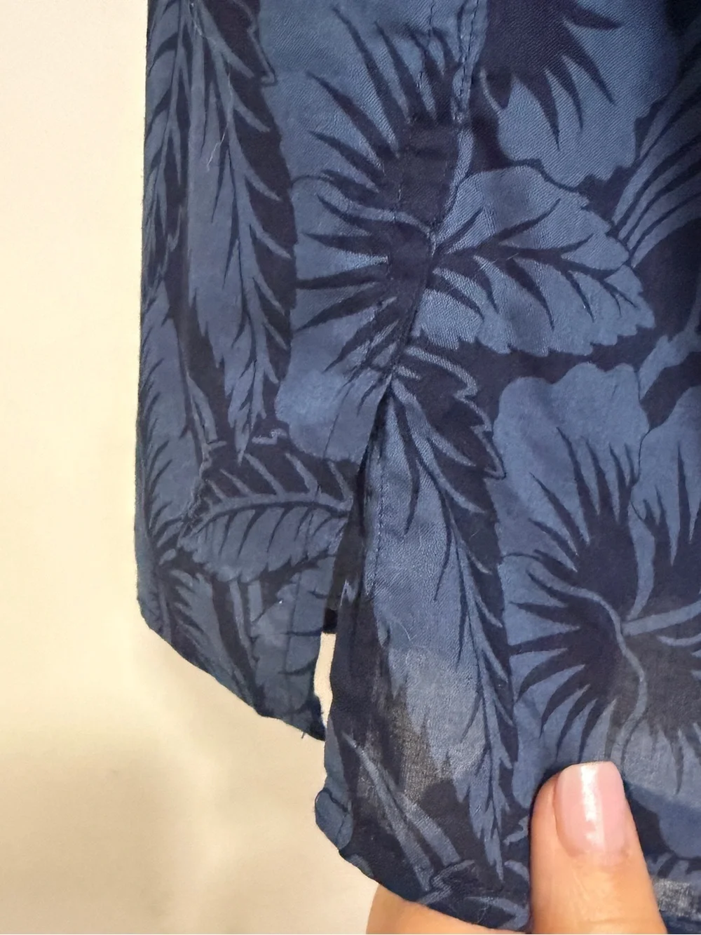 Polo Ralph Lauren Hawaiian Shirt Blue Men’s Slim Fit - size Large - Floral